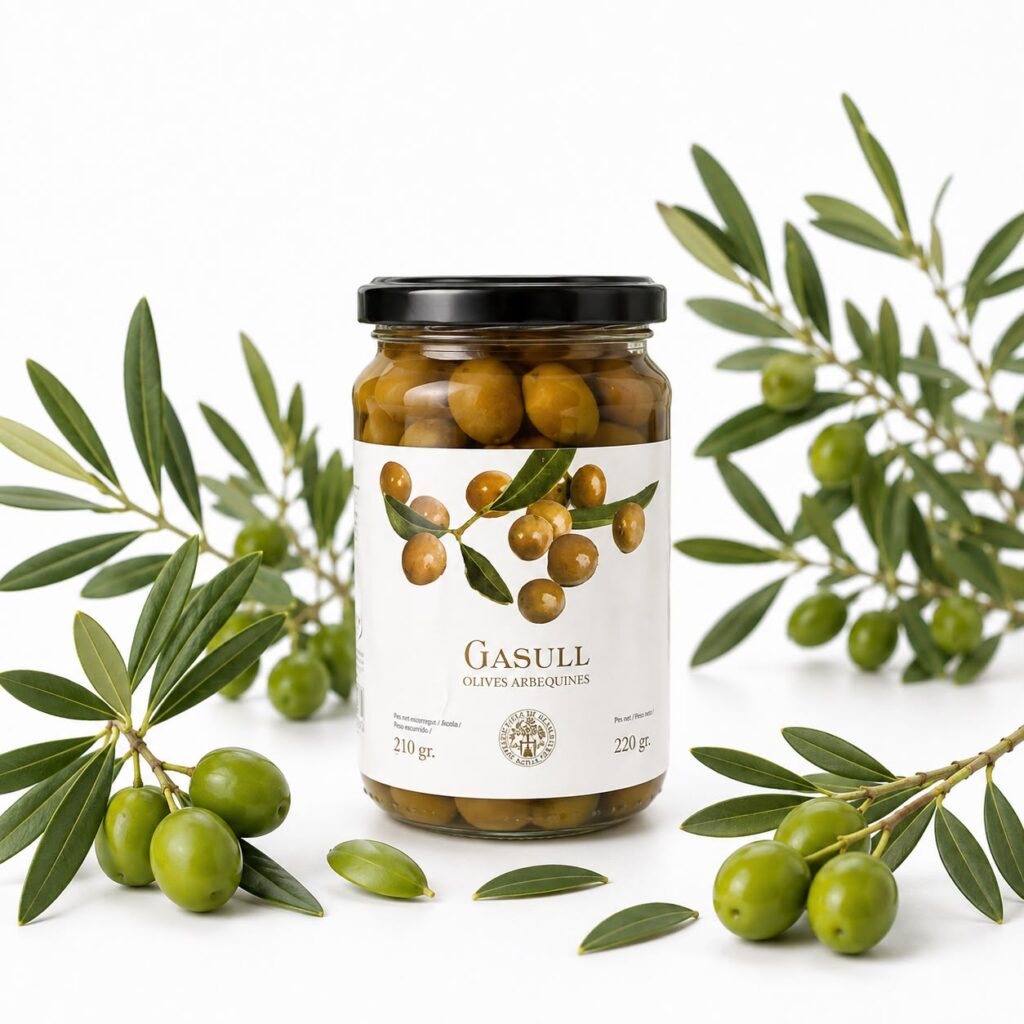 Gasull Arbequina olijven 210g